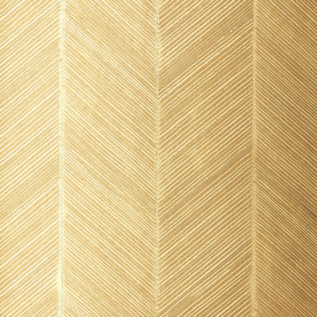 Schumacher 5005651 CHEVRON TEXTURE in WHITE GOLD Wallpaper -
