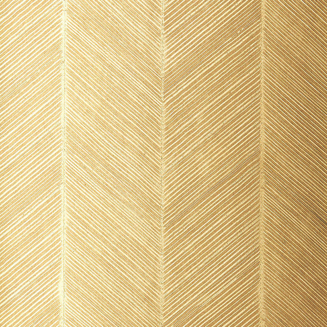 Schumacher 5005651 CHEVRON TEXTURE in WHITE GOLD Wallpaper -