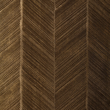 Schumacher 5005653 CHEVRON TEXTURE in BURNISHED BRONZE Wallp