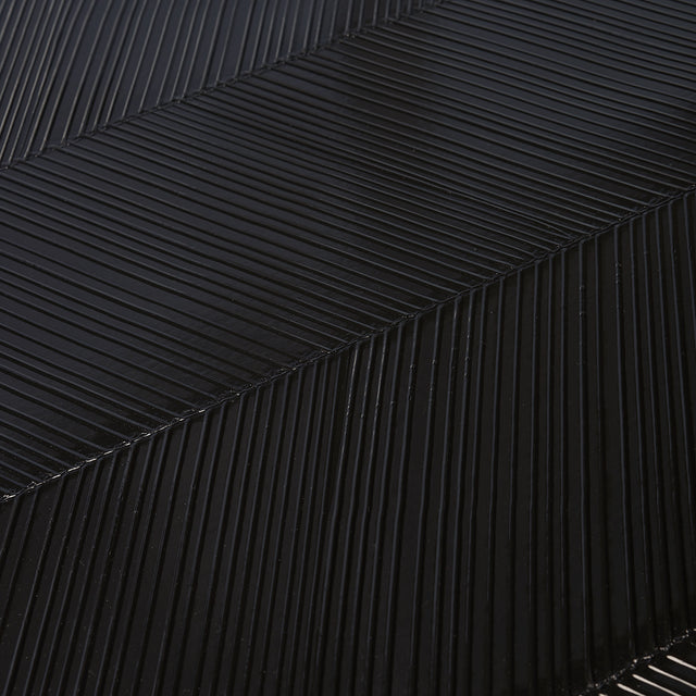 Schumacher 5005655 CHEVRON TEXTURE in ONYX Wallpaper - TEXTU