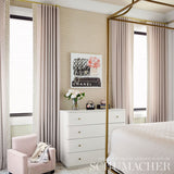 Schumacher Greek Key Sisal Silver Wallpaper