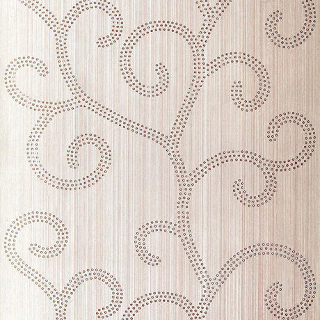 Schumacher Raindrop Scroll Amethyst Wallpaper - Eade's Wallpaper