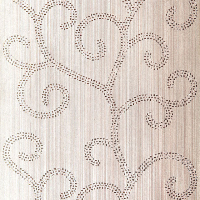 Schumacher Raindrop Scroll Amethyst Wallpaper - Eade's Wallpaper