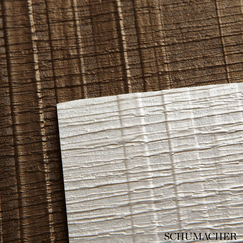 Schumacher Origami Stripe Pearl Wallpaper - Eade's Wallpaper