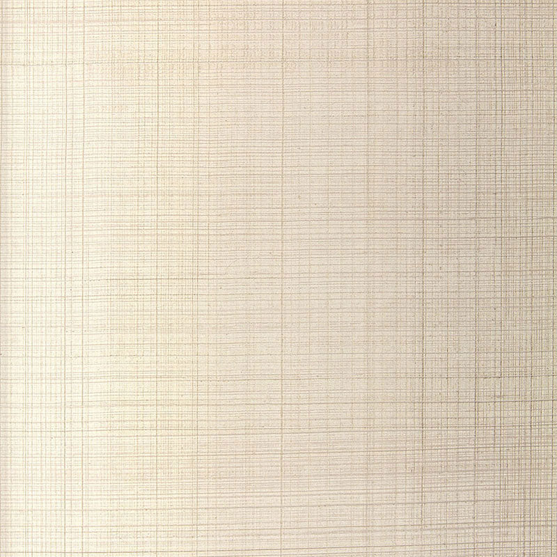 Schumacher Brushed Plaid Oyster Wallpaper