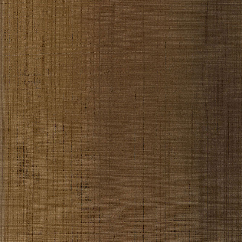 Schumacher Brushed Plaid Burnished Bronze Wallpaper