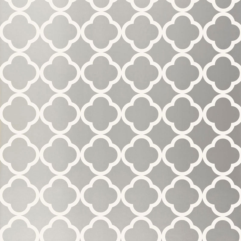 Schumacher Morocco Silver Wallpaper - Eade's Wallpaper