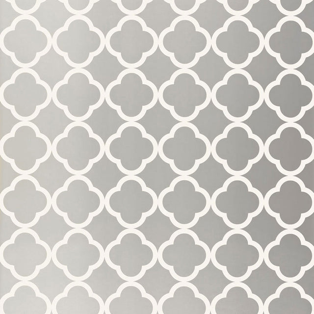 Schumacher Morocco Silver Wallpaper - Eade's Wallpaper