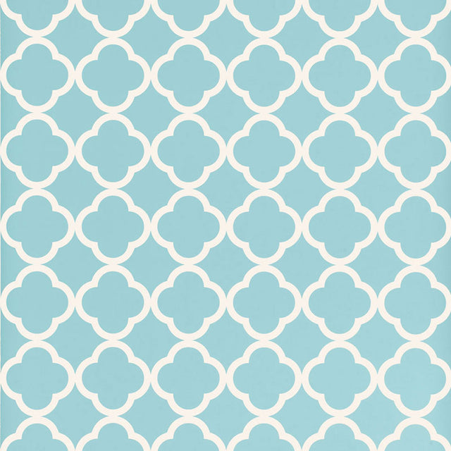 Schumacher Morocco Azure Wallpaper - Eade's Wallpaper