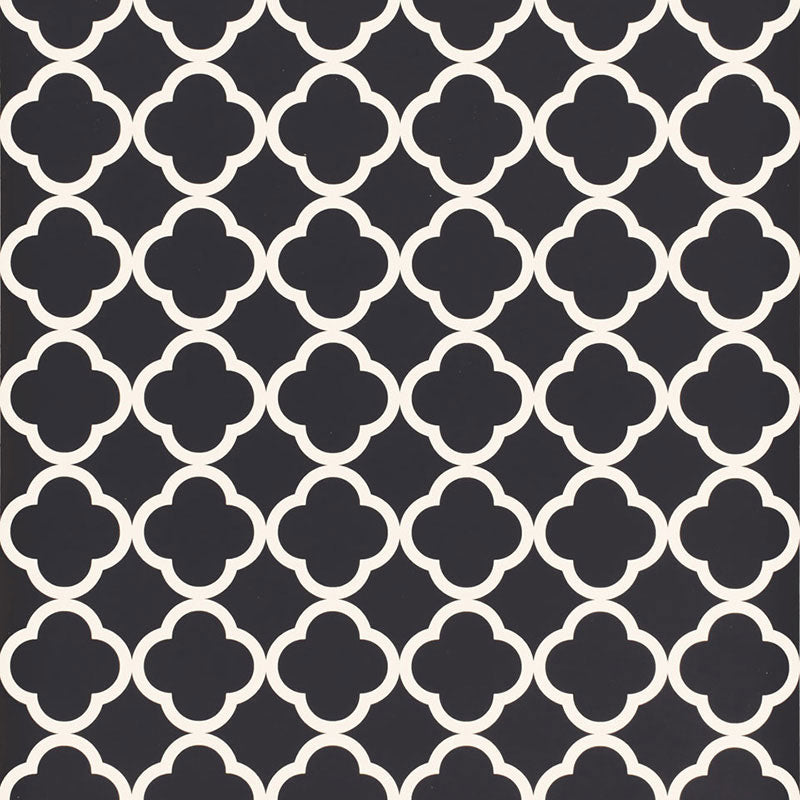 Schumacher Morocco Black Wallpaper - Eade's Wallpaper