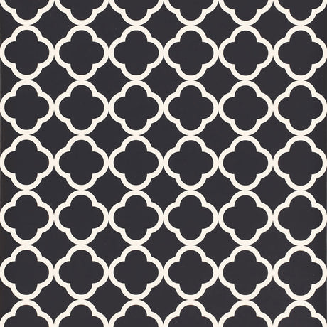 Schumacher Morocco Black Wallpaper - Eade's Wallpaper