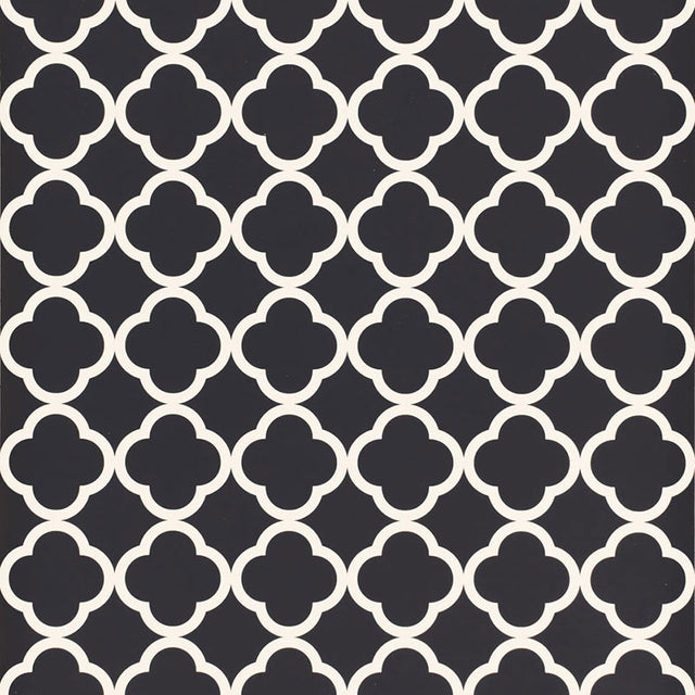 Schumacher Morocco Black Wallpaper - Eade's Wallpaper