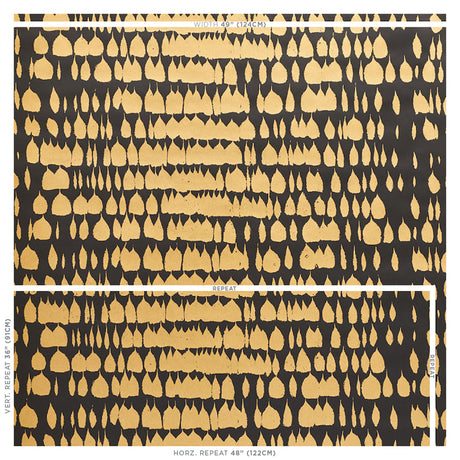 Schumacher Queen Of Spain Gold Wallpaper - Eade's Wallpaper