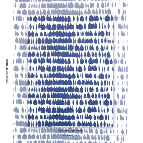 Schumacher Queen Of Spain Navy Wallpaper - Eade's Wallpaper