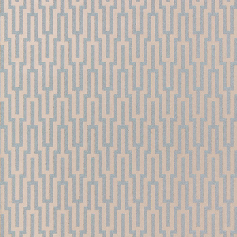Schumacher Metropolitan Fret Moonstone Wallpaper - Eade's Wallpaper