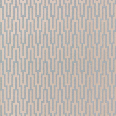 Schumacher Metropolitan Fret Moonstone Wallpaper - Eade's Wallpaper