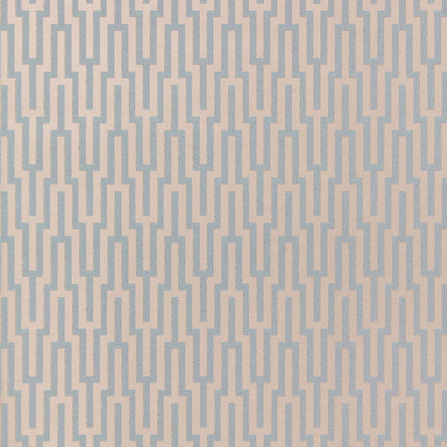 Schumacher Metropolitan Fret Moonstone Wallpaper - Eade's Wallpaper