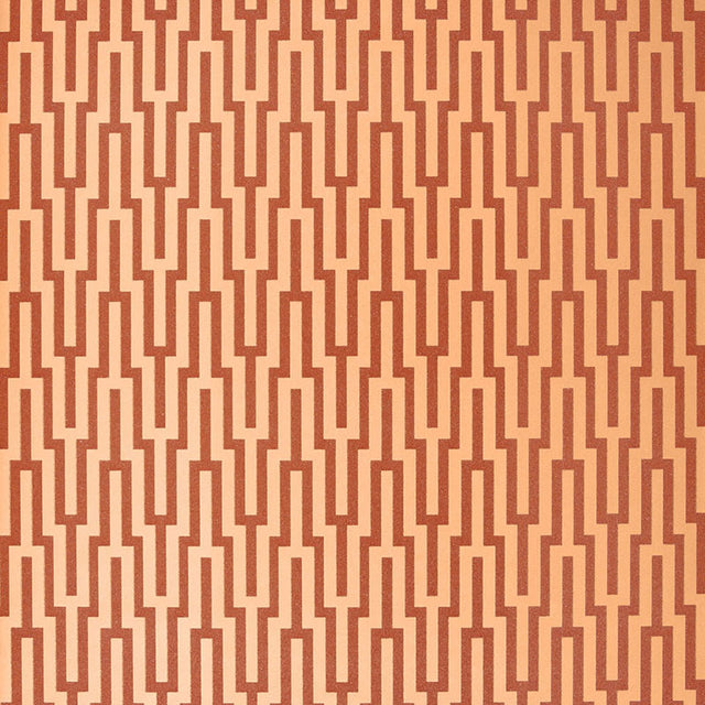 Schumacher Metropolitan Fret Amber Wallpaper - Eade's Wallpaper