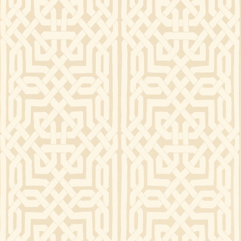Schumacher Malaga Flax Wallpaper - Eade's Wallpaper