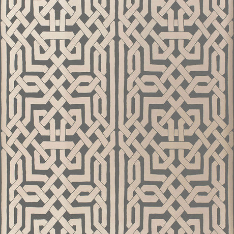 Schumacher Malaga Graphite Wallpaper - Eade's Wallpaper