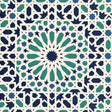 Schumacher Nasrid Palace Mosaic Aegean Wallpaper - Eade's Wallpaper