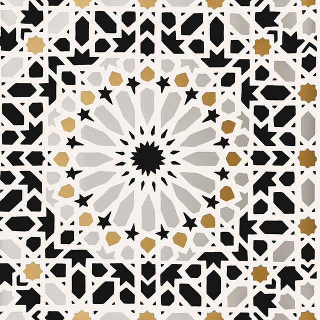 Schumacher Nasrid Palace Mosaic Mica Wallpaper - Eade's Wallpaper