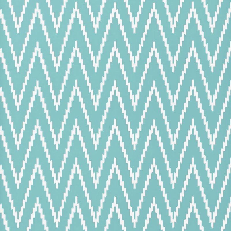 Schumacher Kasari Ikat Azure Wallpaper