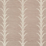 Schumacher Acanthus Stripe Sisal Haze Wallpaper