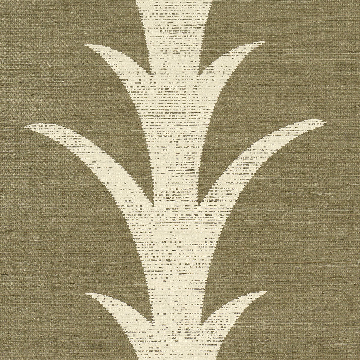 Schumacher 5006057 ACANTHUS STRIPE SISAL in JUNIPER Wallpape