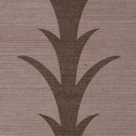 Schumacher 5006059 ACANTHUS STRIPE SISAL in ROSE ANTIQUE Wal
