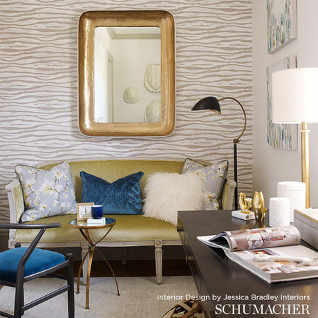 Schumacher Ripple Sisal Filigree Wallpaper - Eade's Wallpaper