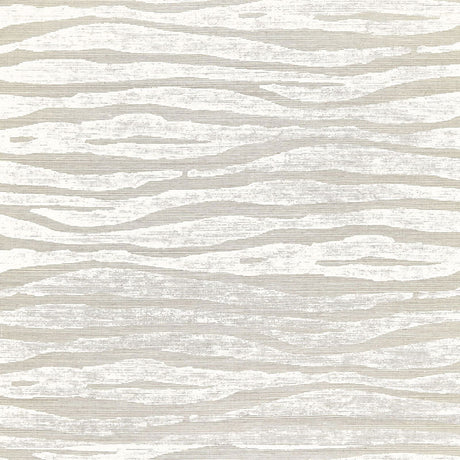 Schumacher Ripple Sisal Fog & Chalk Wallpaper - Eade's Wallpaper