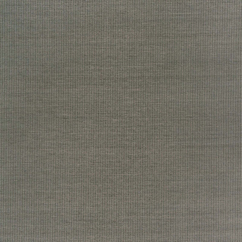Schumacher Harshaw Pinstripe Sisal Smoke Wallpaper