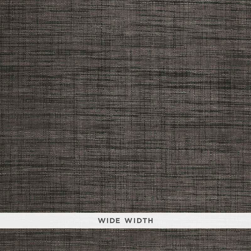 Schumacher Weston Raffia Weave Charcoal Wallpaper