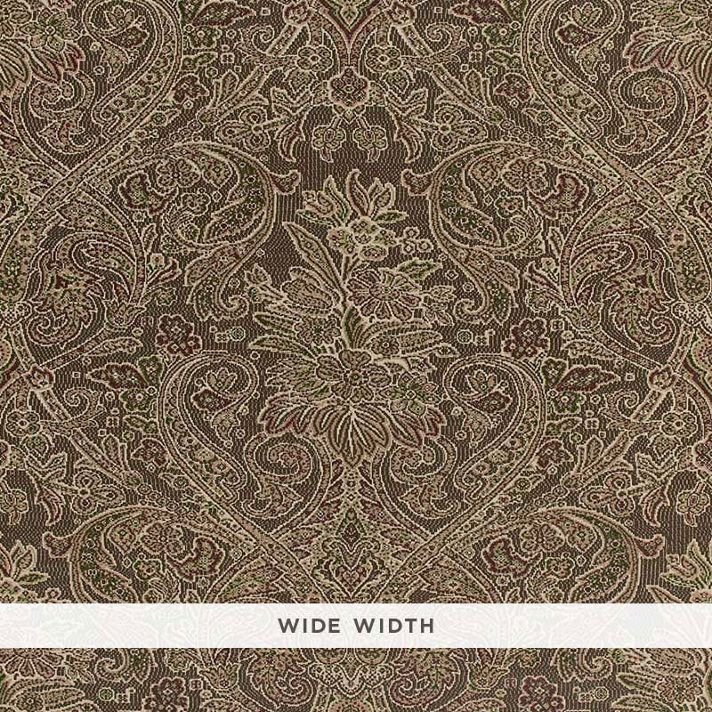 Schumacher Sinclair Paisley Ash Wallpaper - Eade's Wallpaper