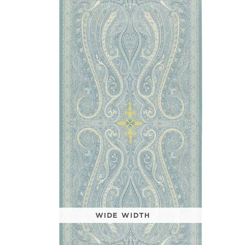 Schumacher Pasha Paisley Sky Wallpaper - Eade's Wallpaper
