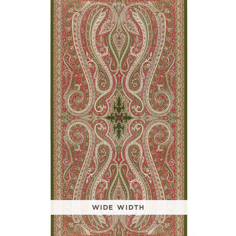 Schumacher Pasha Paisley Pomegranate Wallpaper - Eade's Wallpaper