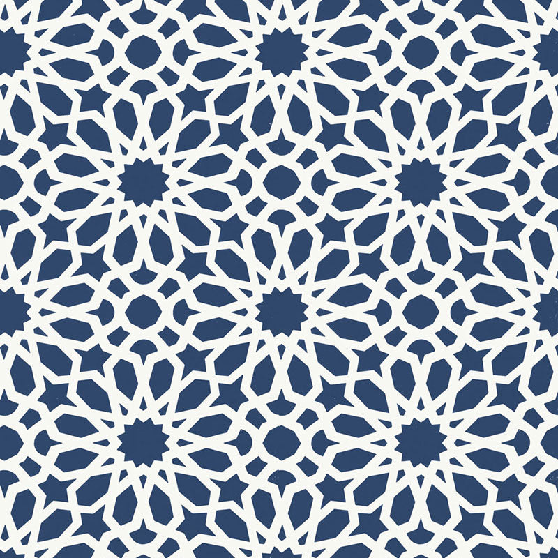 Schumacher Agadir Screen Lapis Wallpaper