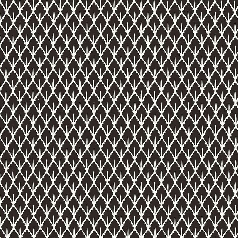Schumacher Mughal Leaf Noir Wallpaper - Eade's Wallpaper