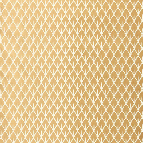 Schumacher Mughal Leaf Burnished Gilt Wallpaper - Eade's Wallpaper