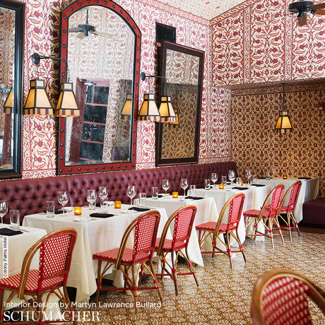 Schumacher Sultan'S Trellis Peacock Wallpaper - Eade's Wallpaper