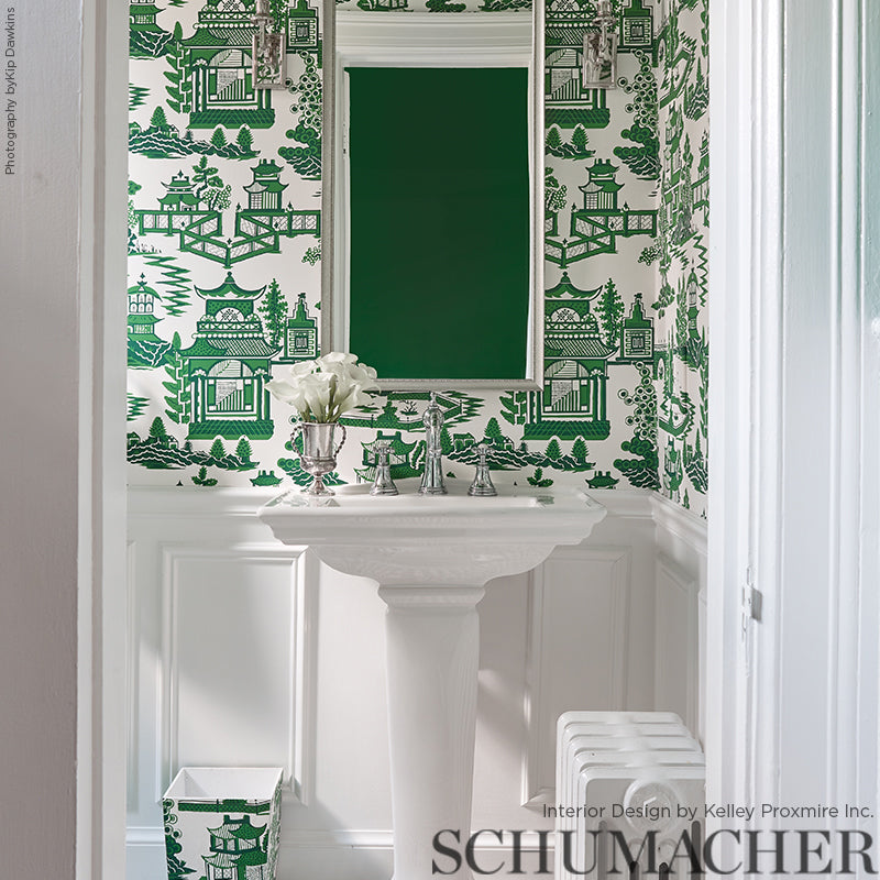 Schumacher Nanjing Jade Wallpaper - Eade's Wallpaper