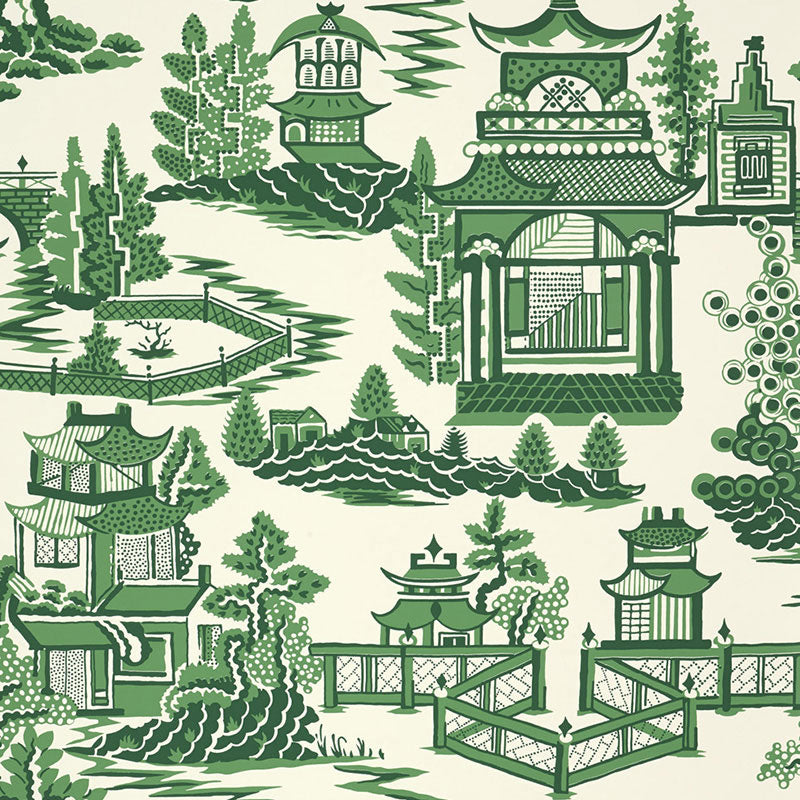 Schumacher Nanjing Jade Wallpaper - Eade's Wallpaper