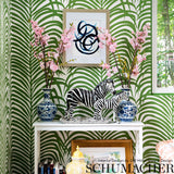 Schumacher Zebra Palm Jungle Wallpaper