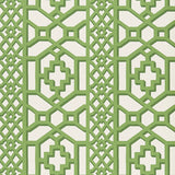 Schumacher Zanzibar Trellis Jade Wallpaper