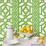 Schumacher Zanzibar Trellis Cloud Wallpaper