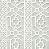 Schumacher Zanzibar Trellis Cloud Wallpaper