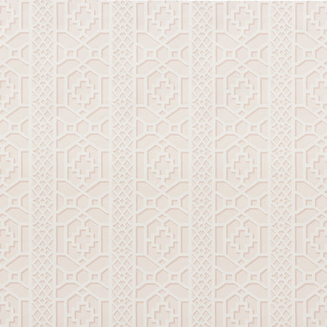 Schumacher Zanzibar Trellis Blush Wallpaper