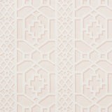 Schumacher Zanzibar Trellis Blush Wallpaper