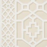 Schumacher Zanzibar Trellis Sand Wallpaper